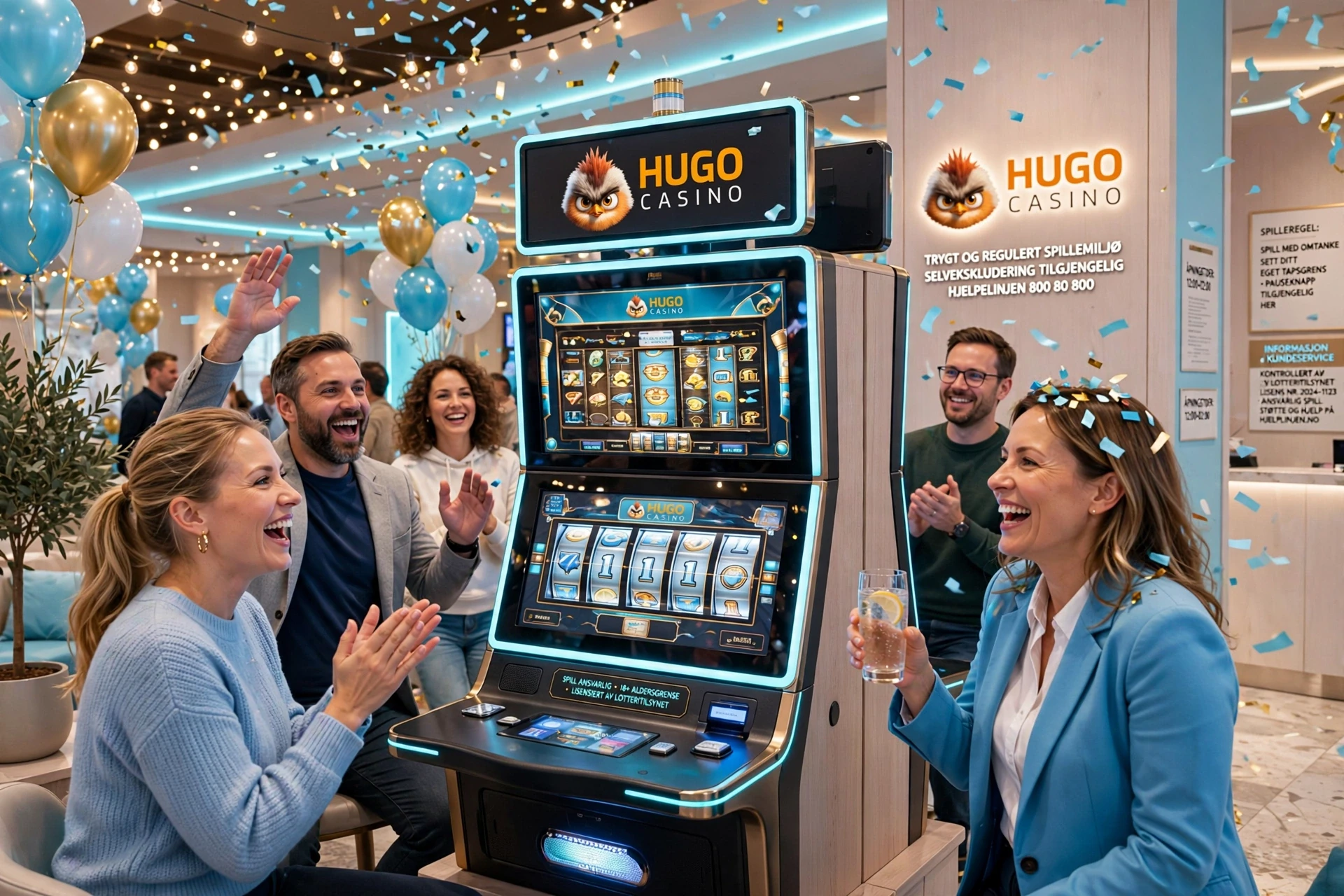 Faste jackpotter hos HUGO CASINO