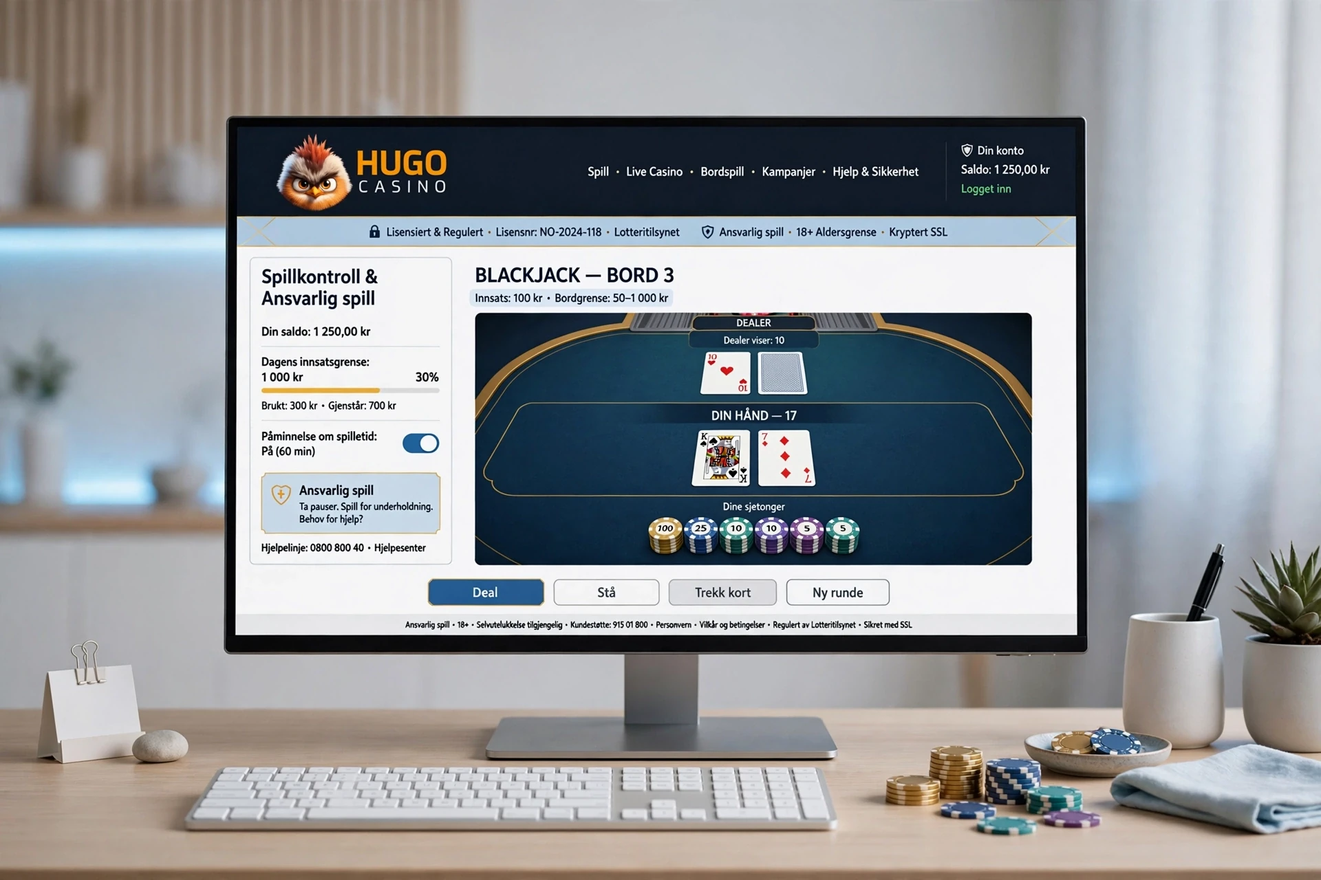 jeu de Baccarat en ligne HUGO CASINO