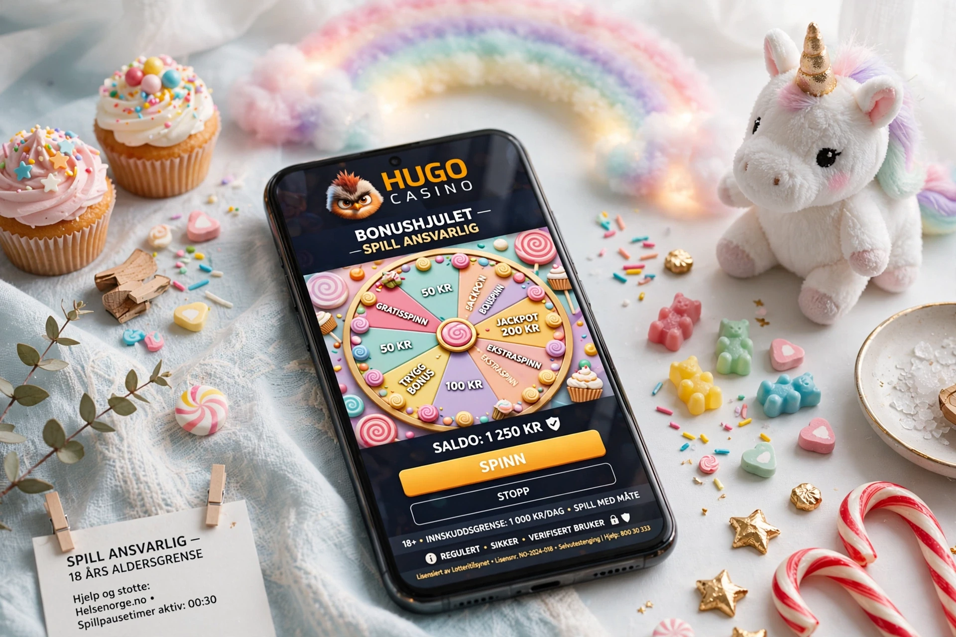 spilleautomater på iPhone HUGO CASINO