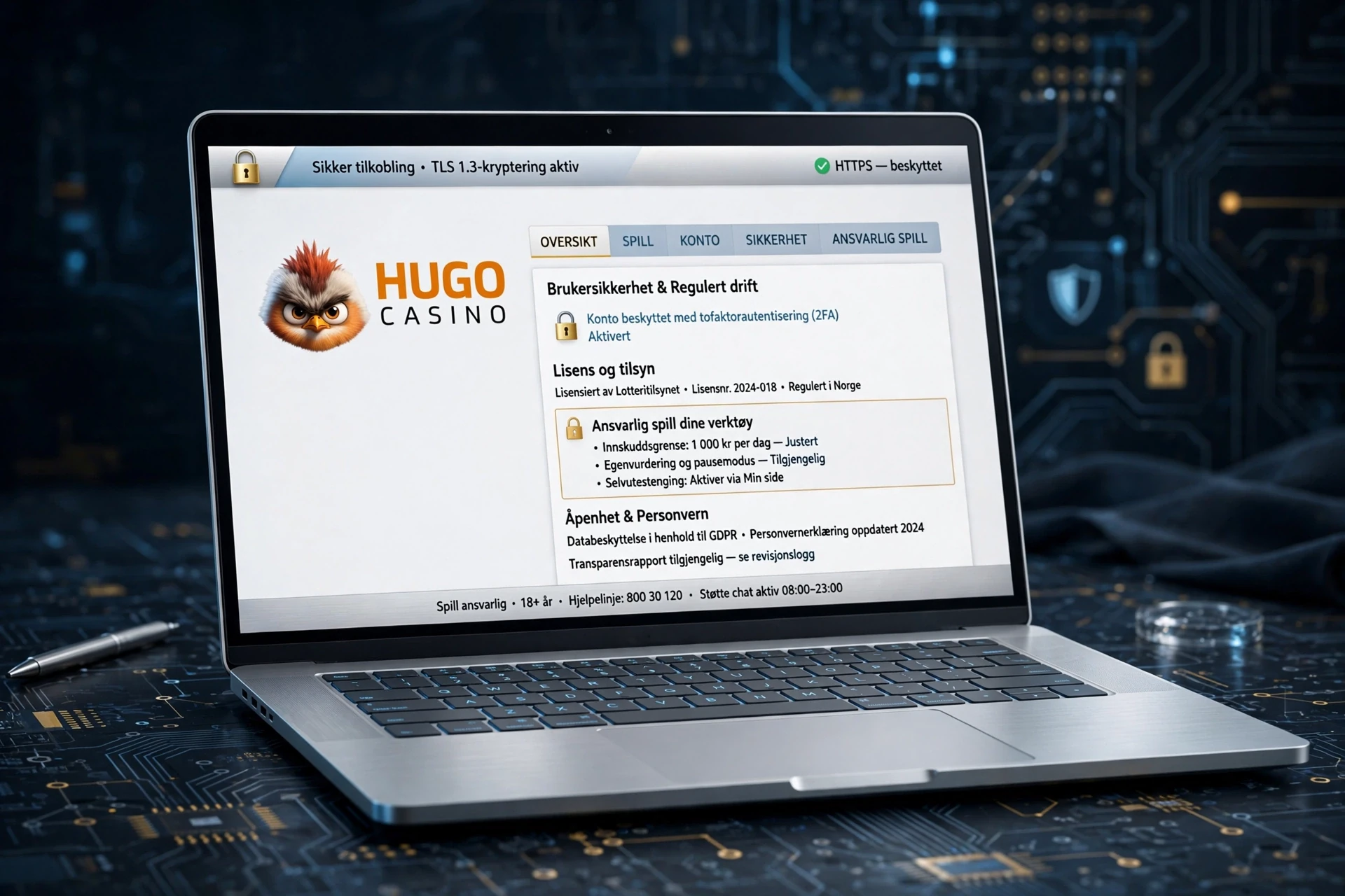 SSL-sertifikat HUGO CASINO
