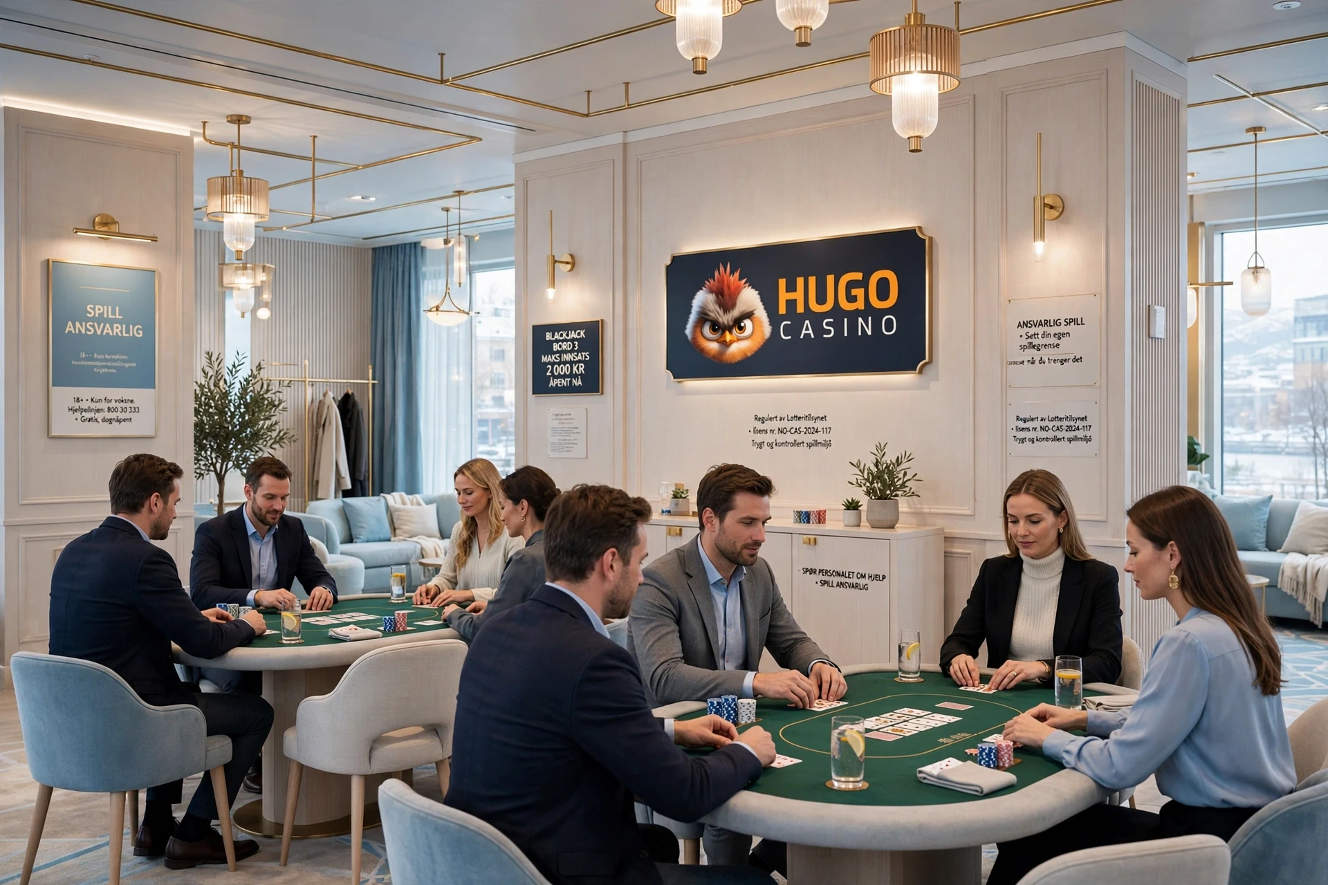 VIP spillrom på Hugo Casino